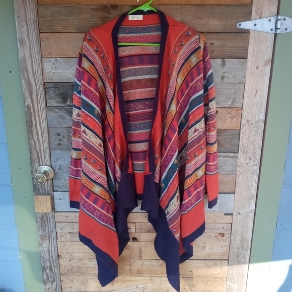 Women's Colorful Cardigan Sweater Size Small by Freeway - Picture 1 of 4